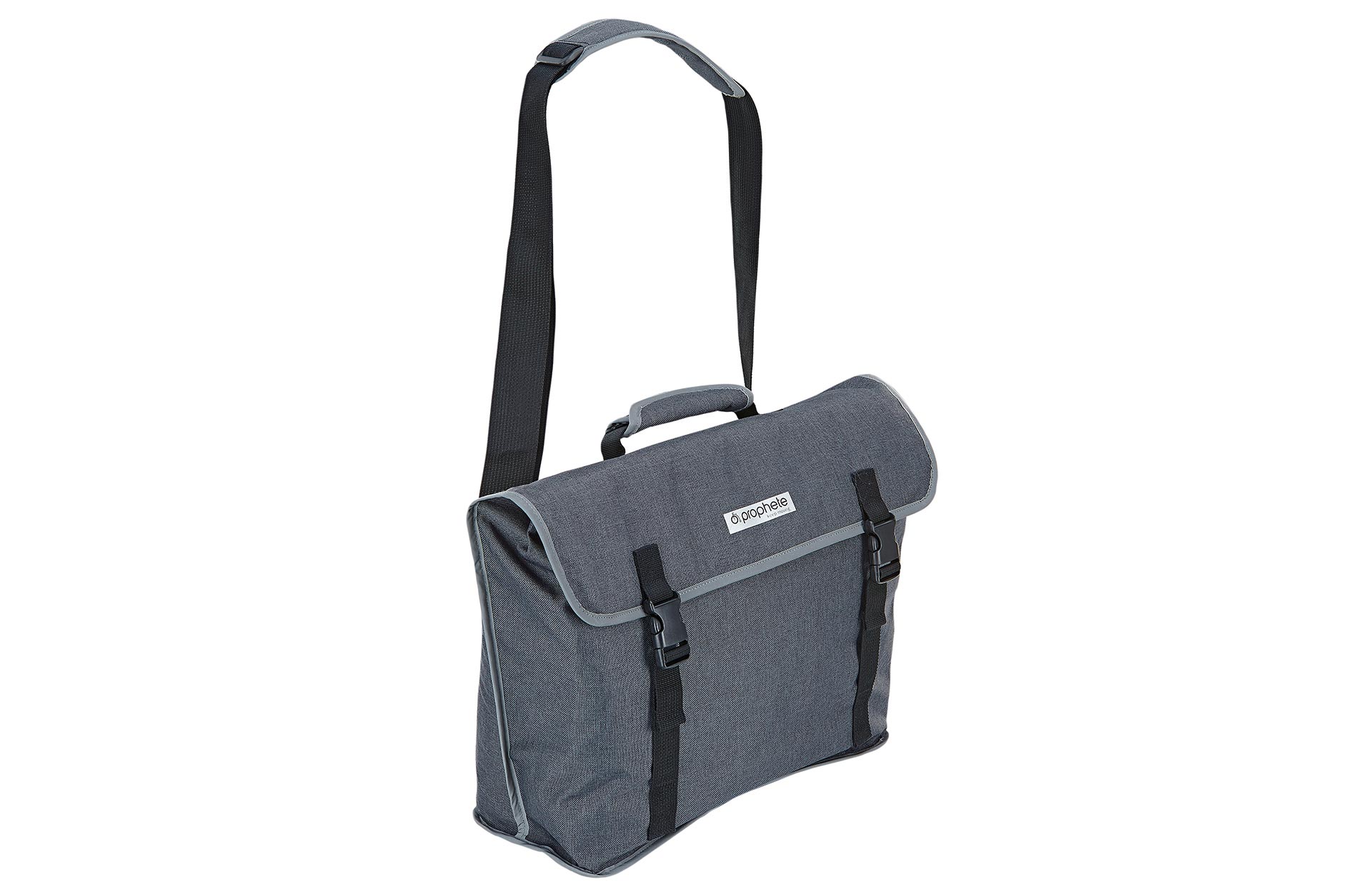 Prophete Urban Seitenpacktasche, gut geeignet für 20" Fahrräder und E-Bikes, inkl. Laptopfach,